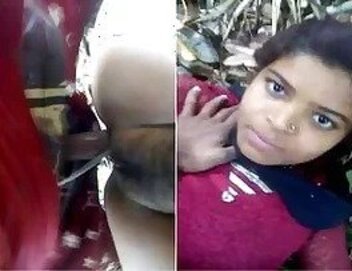 Very beauty 18 girl desi hindi porn fucking bf in jungle mms
