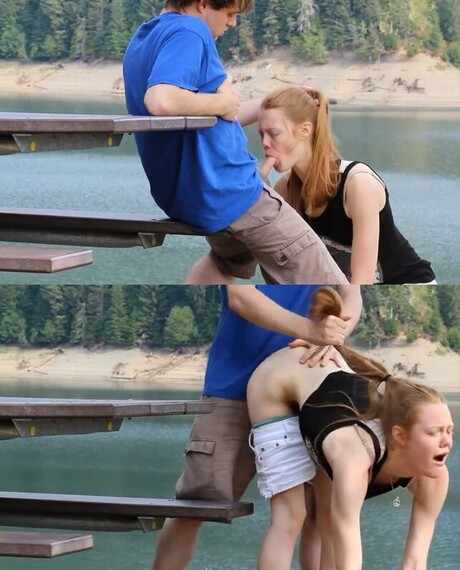 Amateur couple blowjob public outdoors ponhd sex creampie HD