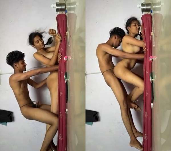 Amateur horny college lover couple hardcore sex video hard fuck mms